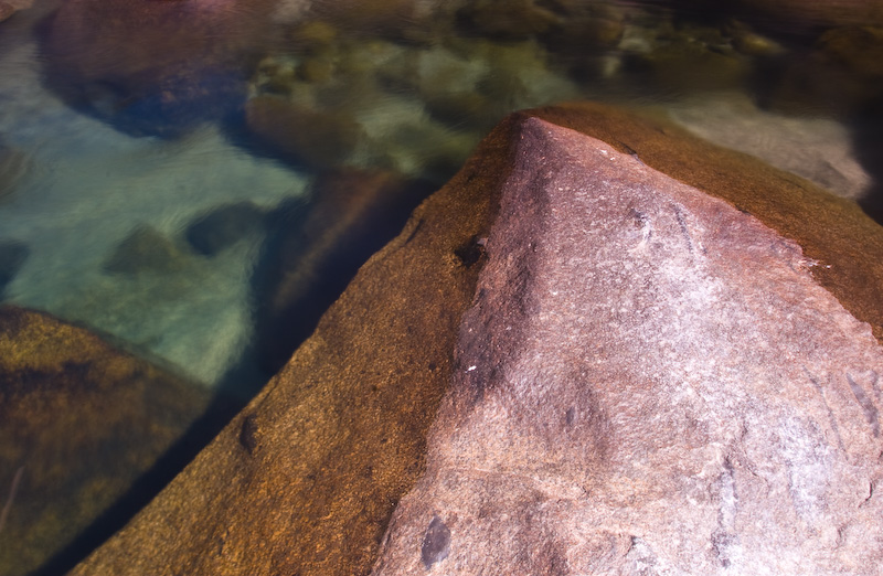 Rock In The Merced River